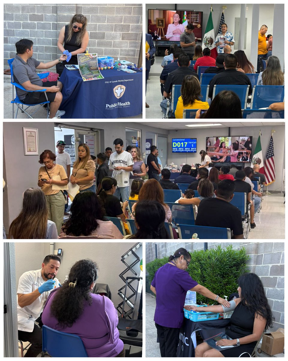 consulmexlaredo's tweet photo. Llevamos a cabo #JornadaSabatina facilitando a comunidad 🇲🇽 servicios de #DocumentaciónConsular y de salud en fin de semana, habiendo expedido pasaportes, matrículas, credencial INE, registros nacimiento, etc.; y vacunas contra la influenza. @SRE_mx #EquipoConsular #VDSLaredo https://t.co/p0zeYqOOAM