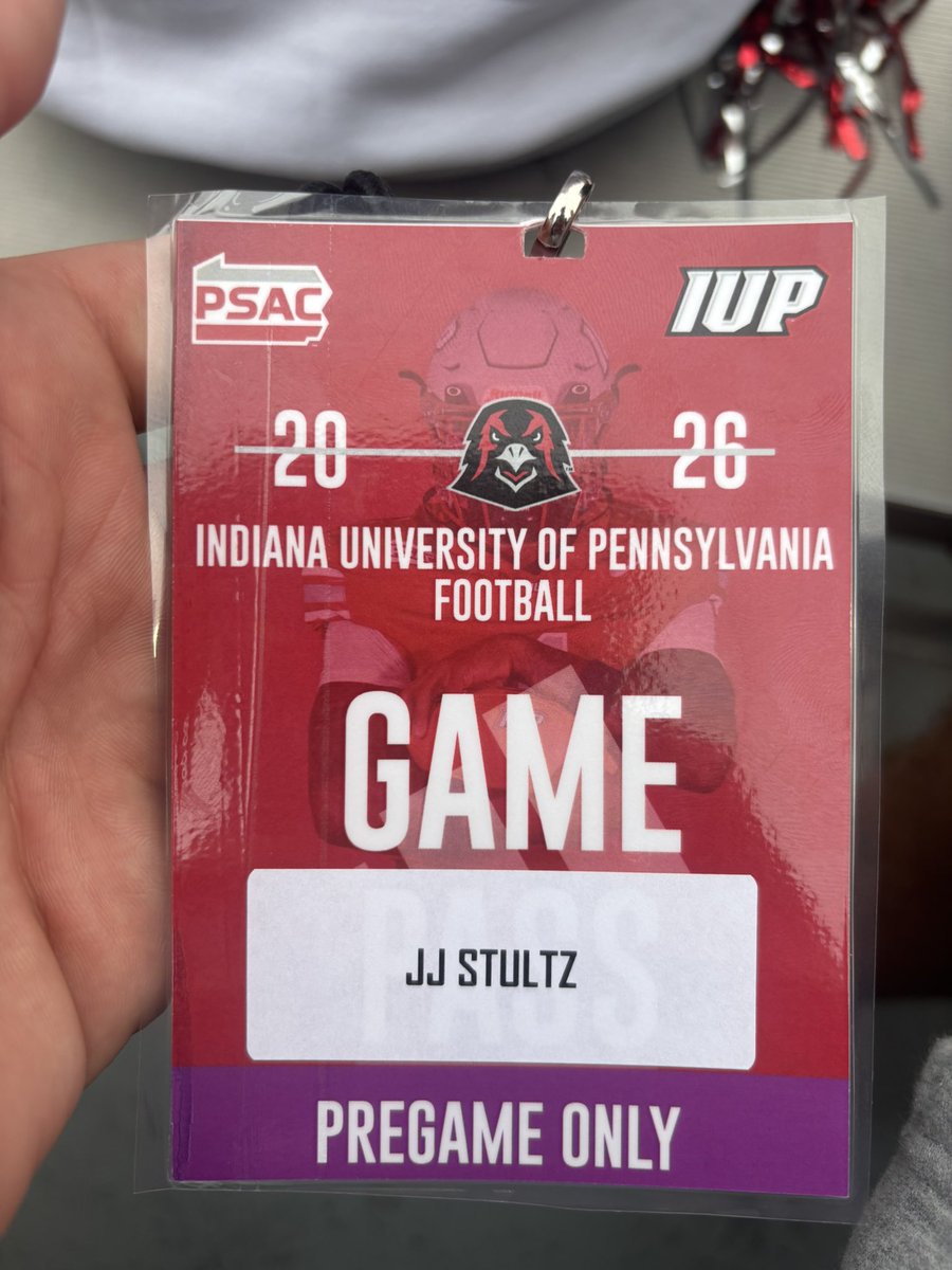 jj_stultz's tweet photo. Had a great visit to @IUPfootball today. Thank you @CoachT_Bradley for invite! Great win! 
@HollidaysburgF @CoachHDeLattre https://t.co/jfcyDT0qrS