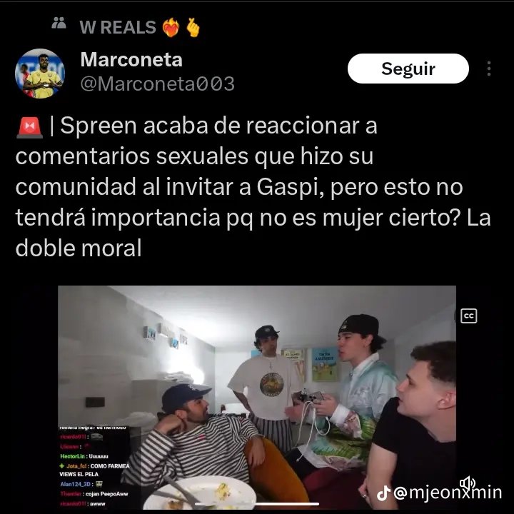 AlexNcewcq's tweet photo. "no incitar a que tu comunidad haga ciertas cosas"
 Acosaban a gaspi en la comunidad de spreen en el stream pero no dijo ni un culo bien spreen que gran ejemplo hablas no incitar a hacer ciertas cosas por que no dices lo mismo con las que se cortan los brazos haciéndose tu name? https://t.co/ws08T4Bfk8