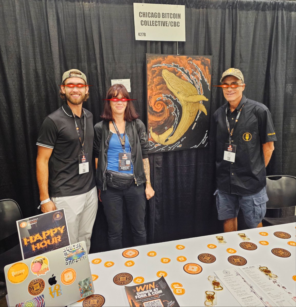 Lady_Block_Jane's tweet photo. 🚨🐋 Golden Whale has landed in Chicago!🐋🚨

I’m happy to announce that my 'Golden Whale' will be on display and available for sale at @forkandcoin, Chicago’s Bitcoin restaurant.

Art. Bitcoin. Good food. Great people.

#BitcoinArt #Chicago
@MWBTCSummit @ChiBTCollective https://t.co/NFiucqZuCl
