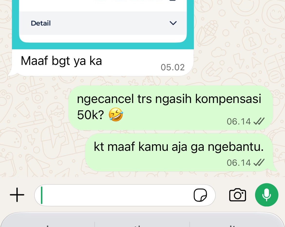 onyourchanie_'s tweet photo. SUMPAH GUE BARU BANGUN NGAKAKKK BGT COYYY UDAH NGECANCEL DAN NGASIH KOMPENSASI 50k??? GUE GA SALAH LIAT INI 🤣🤣🤣🤣🤣🤣🤣 @sunflowrhch duh malu ga sih lu udah nitip jual, UDAH DIBANTU JUALIN TERUS TICKET BUYER GUE DICANCEL, DAN KASIH KOMPENSASI 50k? H-6 ANJIRRR WKWKWKWKWKWK BAHKAN 50k MUNGIL LO ITU GA NGEBANTU @sunflowrhch
