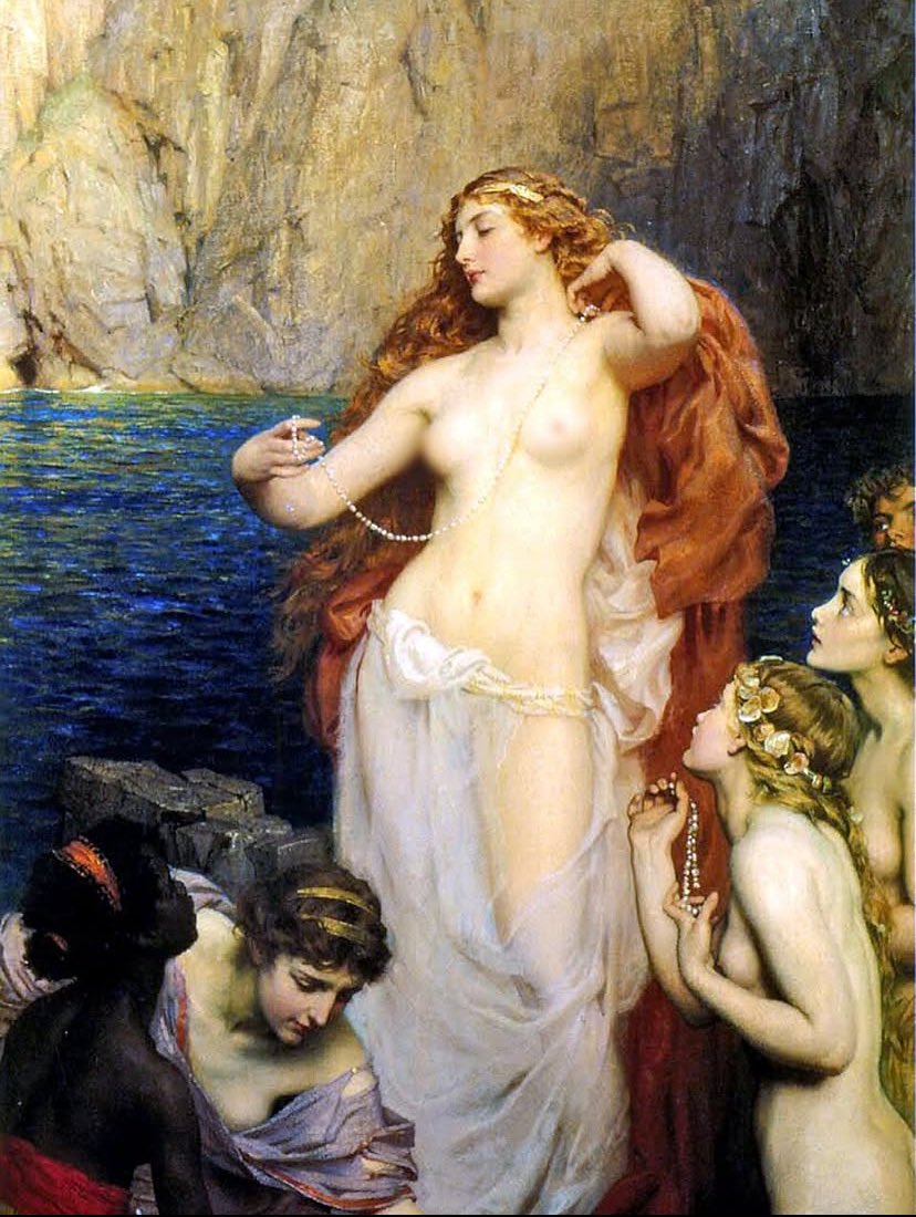 AcademiaAesthe1's tweet photo. Herbert James Draper — The Pearls of Aphrodite, 1907 https://t.co/qYcPdgLSYd
