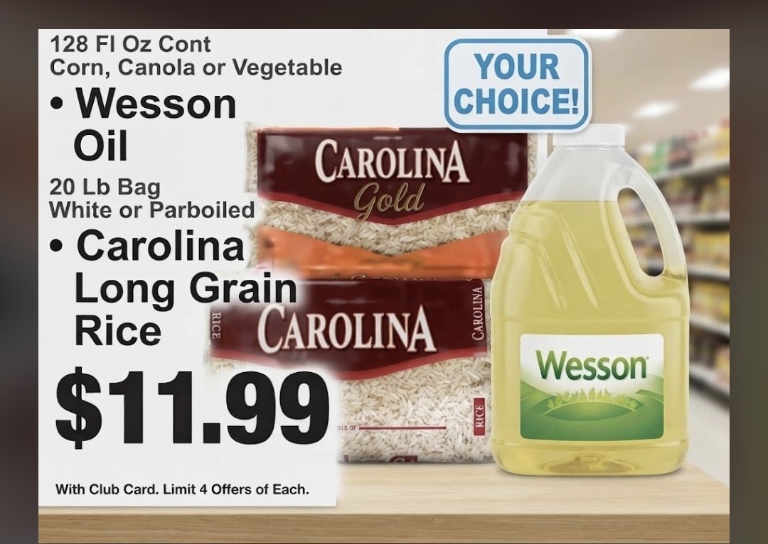BonaKeyFoodWPR's tweet photo. Great Price #Carolinarice #WessonOil #ShopNow at #BonavitaKeyFoodwpr https://t.co/CPRK2bYJE8