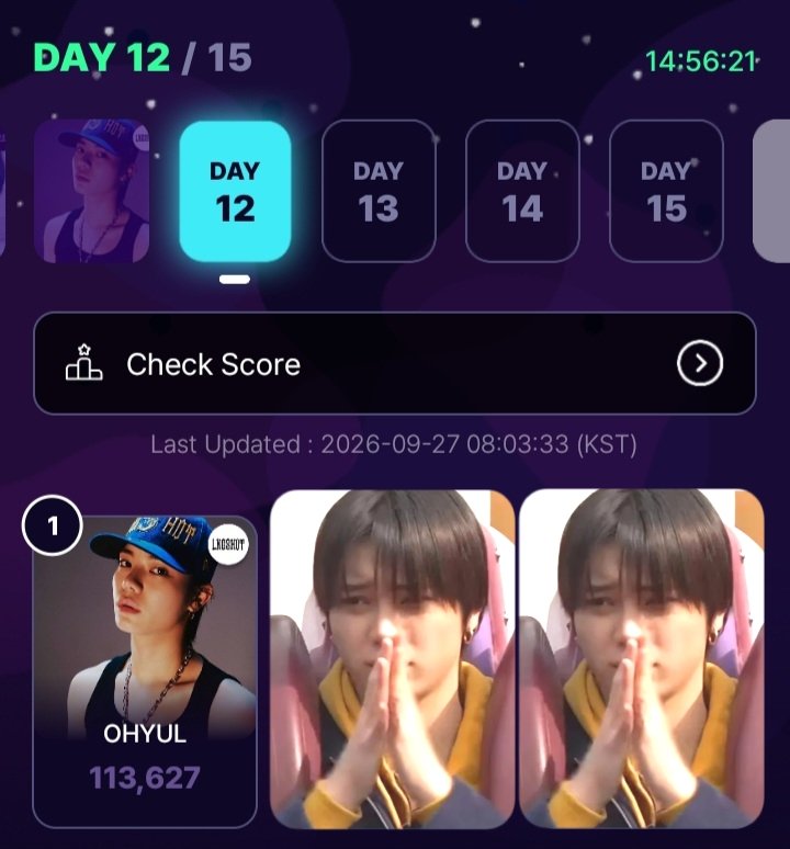 OhyulSVTeamINA's tweet photo. 📢 FANDORA FAN CHALLENGE — MAIN ROUND S2 (DAY 12/15) 🚨

🏆Hongdae Entrance Station-7 days 
🎖 current rank day 12 #1 

Let's lock in his positions #1 and take him all the way to the final. Let's fight together until the end. 🩵

#오율 #OHYUL #LNGSHOT https://t.co/8wAs3DDo5x