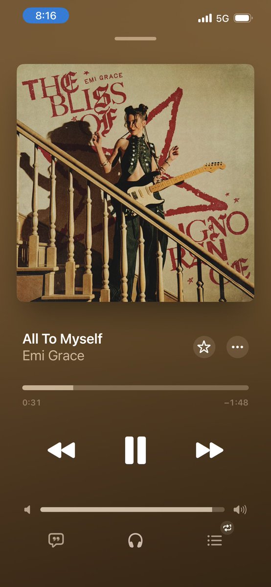 TestaFay's tweet photo. emi grace様の新譜でましたね、

ギター弾ききってる感が最高です。

そのテクニックは既に聖典級ですね。練習がんばろ！って気にさせられます。

僕はall to myselfがお気に入りです。 https://t.co/pXvPdf1gP1