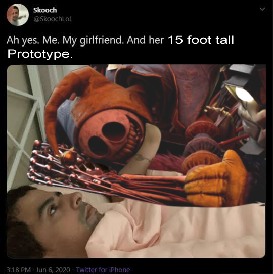 Anivethia's tweet photo. It was essential that I edited this meme for the Prototype 🤣
#poppyplaytime #experiment1006 https://t.co/e7MnljlVzD
