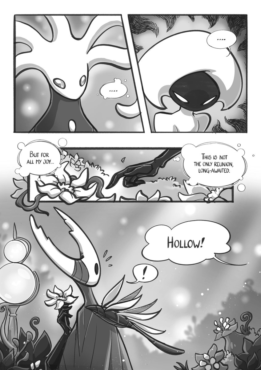 firefly_summers's tweet photo. (1/3) To Bind Our Echoes That We May Be Whole A Hollow Knight Fancomic

Chapter 4: Living is a Funeral to Self you Buried
#HollowKnight #Silksong https://t.co/QlFLWDFtLt