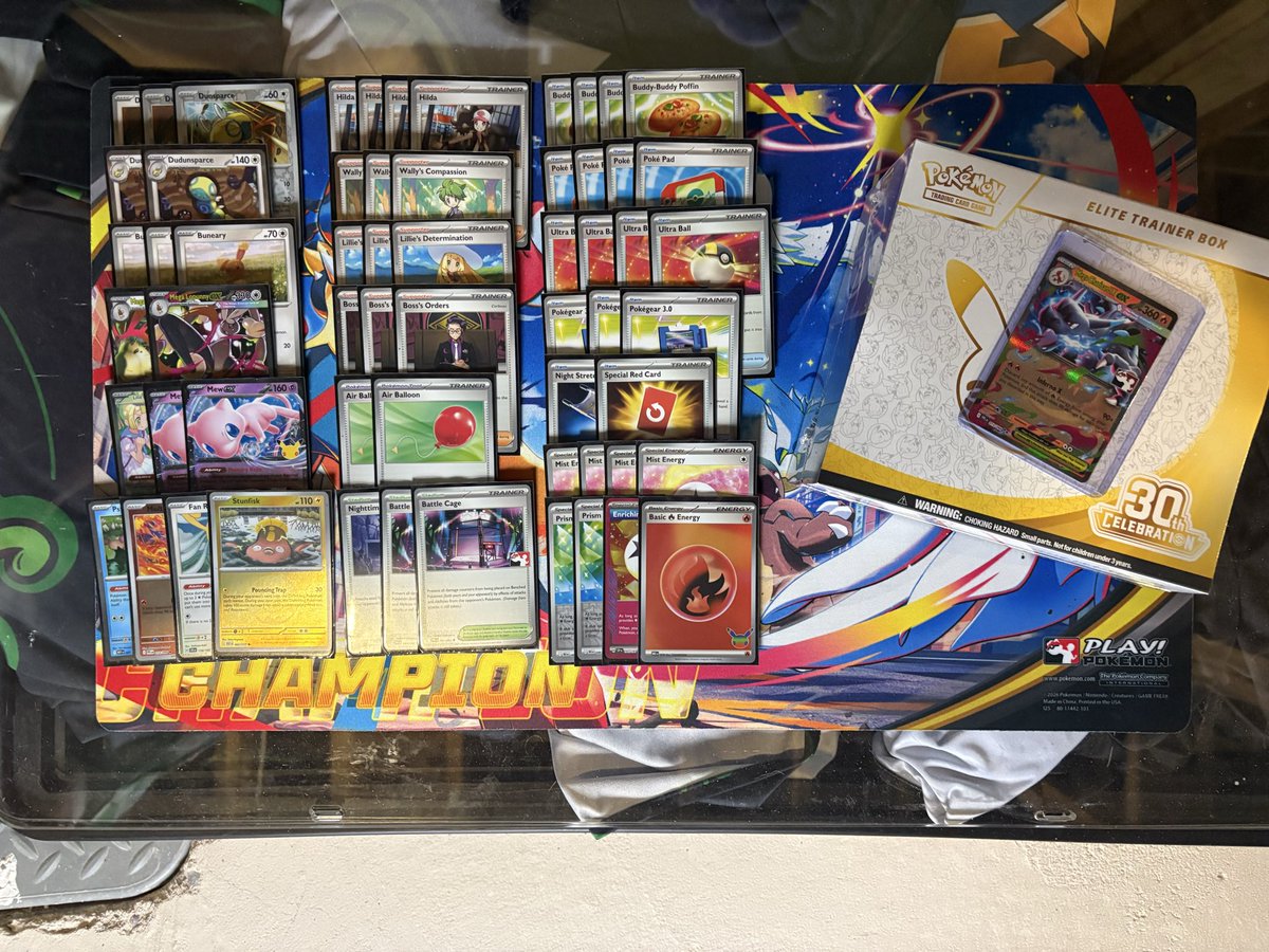 tcgcow's tweet photo. 1st Dolly’s Win a Box 4-1-1 +30C ETB
Lopunny Dudunsparce Deck w/ Mew ex
This deck is sick! Stunfisk is crazy dmg amp worth adding GGs!
@TheTacDolphin s/o Mega Camerupt!🔥
@TheNeo541454 Bloodline Finals!☝️
#pokemon #tcg #tournament #winabox #decklist #lopunny #mew #ptcg #deck #win https://t.co/2HXQfxVPm0
