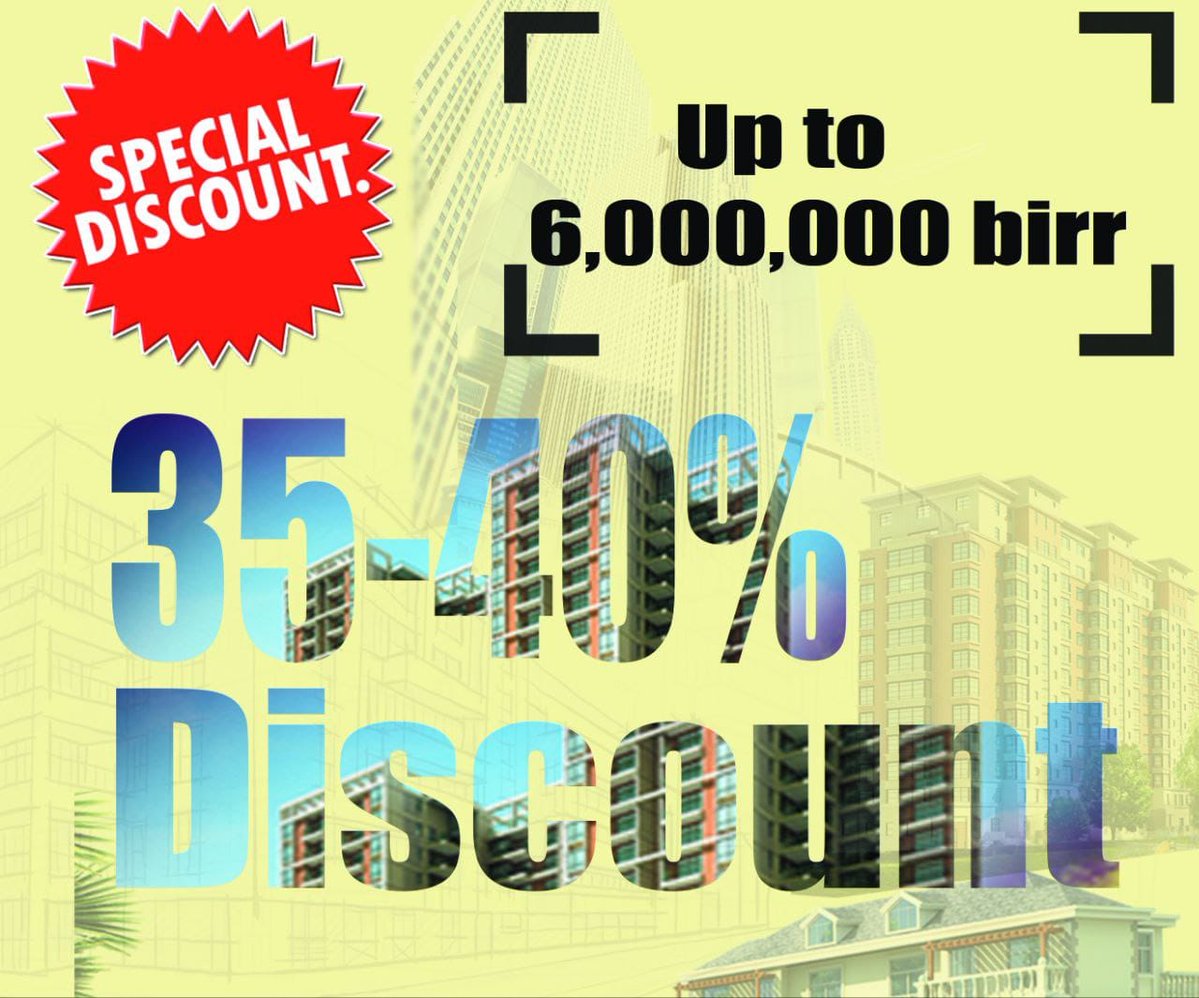 ShandiAttezo's tweet photo. Great news from Ayat Real Estate! For a limited time, register for an apartment in our compound behind CMC St. Michael Church with only Birr 500, 000. Choose from 107–145 m² units, with discounts of up to 35% for full payment or 40% in foreign https://t.co/VIq2LPeL2e