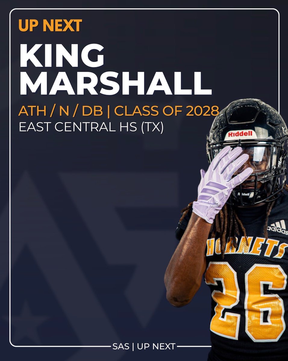 SchwartzAthSpot's tweet photo. 🚨UP NEXT: King Marshall  @_King_Marshall_ 
ATH/Nickle/DB | @_ECFootball | Class of 2028 

Initial Impressions: One of the better overall DB prospects I have seen in the 2028 class. A highly versatile defender with technical movement skills, short-area quickness and the confidence to play press-man coverage. Plays bigger than his frame in the box, handles contact well and brings a physical edge to the position. His versatility and competitive presence stand out quickly on film.

We're excited to work with King and his family throughout the evaluation process.

Official SAS Film Evaluation