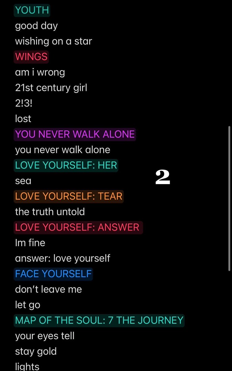 jhopegs's tweet photo. recordatorio diario de que estas canciones sorpresas son las que todavía NO se presentaron y pueden presentarse en latam 🙏 https://t.co/dRxiyJdQfG