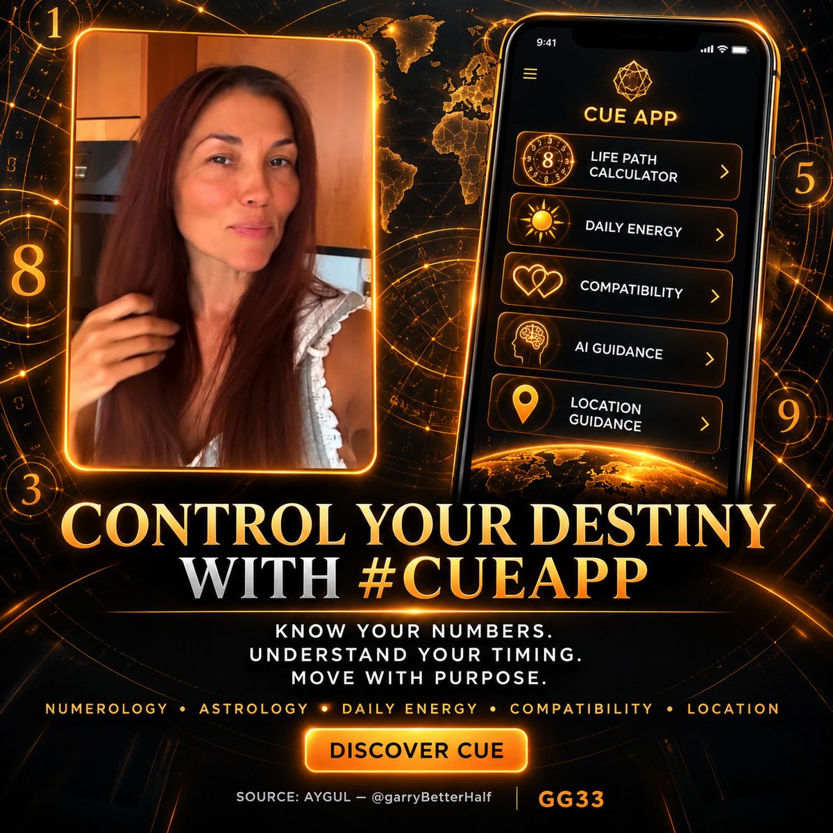 Arithmologos's tweet photo. CONTROL YOUR DESTINY WITH #CUEAPP. 🔥

Your numbers reveal the pattern.
Your timing shows when to move.
CUE helps you bring everything together in one place:
🔢 Life Path calculations
📅 Daily energy and personal timing
❤️ Compatibility
🤖 AI guidance
📍 Location guidance
♈ Numerology and astrology
CUE is Gary’s project, developed through his work with Roger and Nick to place powerful knowledge directly in your hands.

Don’t move blindly.
Know your numbers. Understand your timing. Move with purpose.
Source: Aygul — @garryBetterHalf
#CUEAPP #GG33 #Numerology #Astrology.
