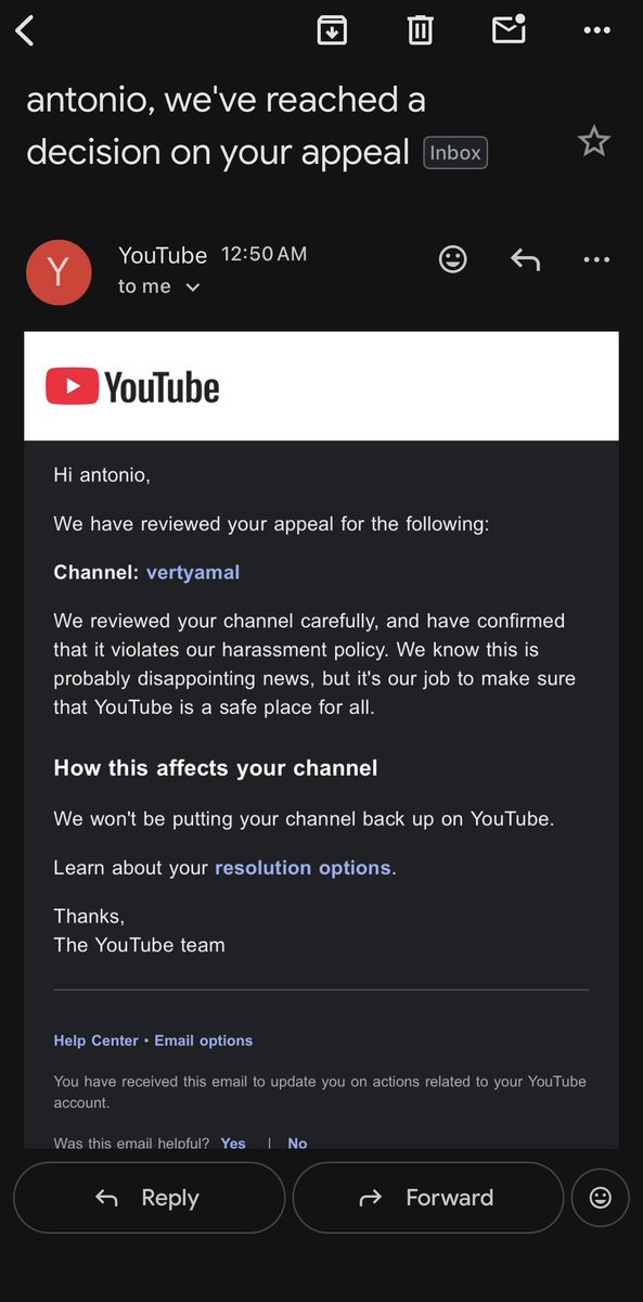 vertyamal's tweet photo. And my youtube channel is still terminated atp I give up and all these people on this app are scammers and bots https://t.co/GJqc1DzyLb