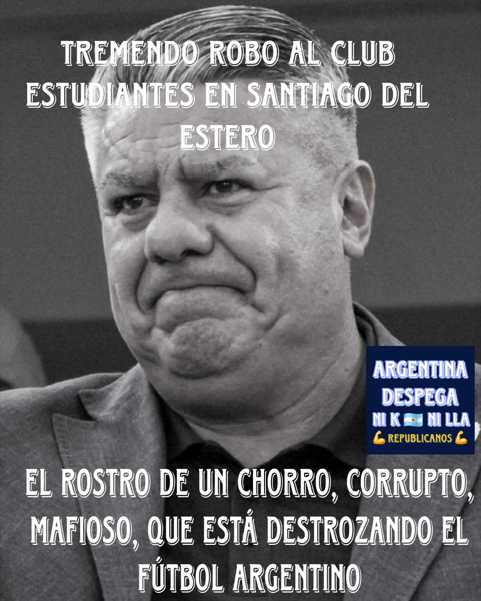 Juan34592049's tweet photo. #edlp
CHIQUI TAPIA BOTÓN @tapiachiqui tapia botón, Sos un hijo de Put4 la put4 madre que te pario. https://t.co/1B4lSFrZRF
