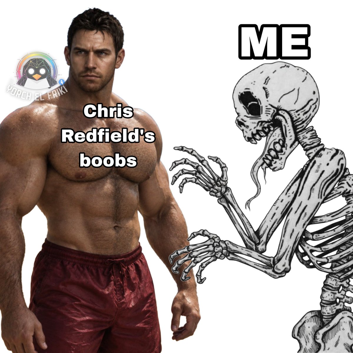 Yorchelfriki's tweet photo. Yes, please.

#ChrisRedfield #ResidentEvil #Gaymer #Gay #YorchElFriki https://t.co/VmZLktJ3pp