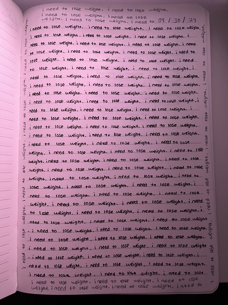 miausanity's tweet photo. a page of my diary from 2024 when i was admitted to the psych ward https://t.co/MXezjeLVsO