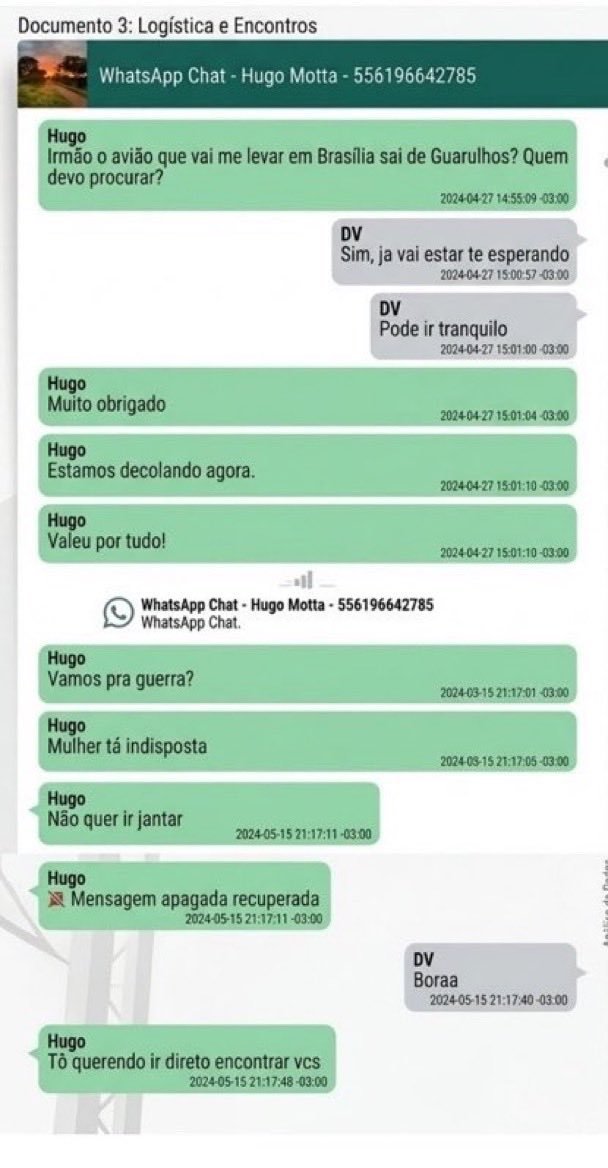 NunesOliveira33's tweet photo. .
ANTRO  DE  BANDIDOS

Vazam mensagens do presidente da Câmara dos Deputados, Hugo Motta, negociando emendas parlamentares para beneficiar o Banco Master com Daniel Vorcaro. https://t.co/rh5dKSwOT2