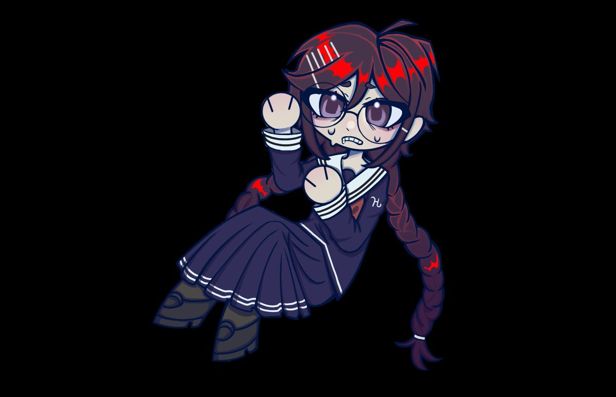catfish_shelly's tweet photo. Im going to a con tomorrow as toko fukawa so i made some toko stickers 

#Tokofukawa https://t.co/bKnTCv9mX8