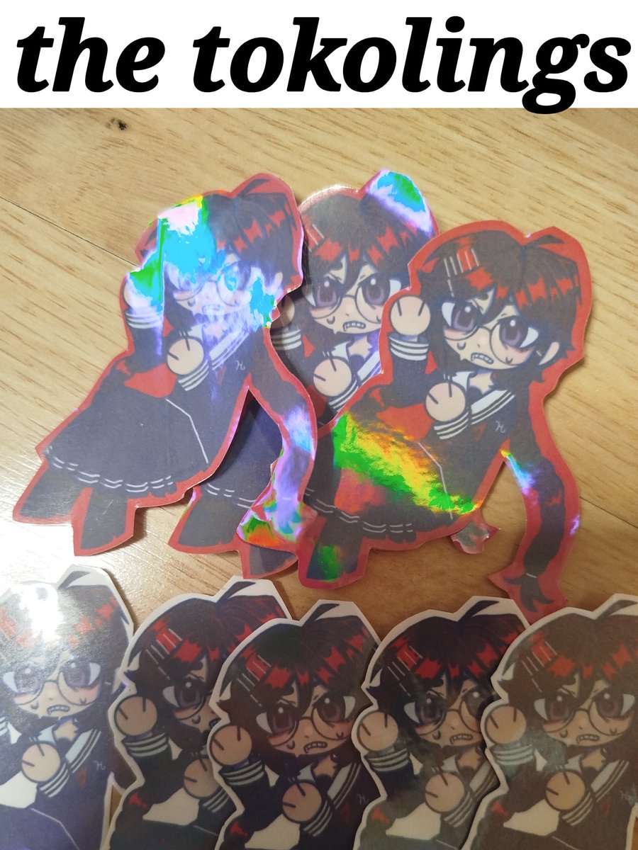 catfish_shelly's tweet photo. Im going to a con tomorrow as toko fukawa so i made some toko stickers 

#Tokofukawa https://t.co/bKnTCv9mX8