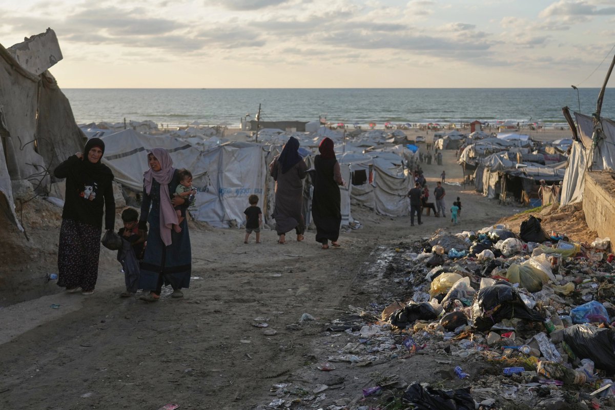 AJEnglish's tweet photo. Gaza’s Ministry of Social Development called for 200,000 new tents and 300,000 weather-resistant tarpaulins earlier this week ahead of the winter season. The camps accommodate around 1.5 million displaced Palestinians.

🔴 LIVE updates: https://t.co/MKRMmR6kkl https://t.co/VC0Gn4s0tp