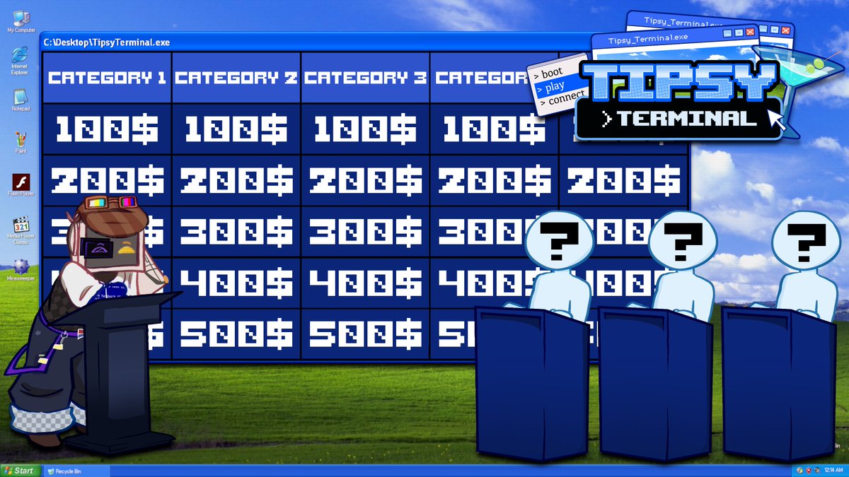 F2Automaton's tweet photo. VTUBERS, I'm Looking For 3 Players For My
Jeopardy Gameshow Called TipsyTerminal That Will Happen In October, Time And Date Will Be Made With Players Availability

The Boards Will Be Retro &amp; Modern Themed If you think you can handle that. Repost &amp; Comment below if your interested https://t.co/kX1Dh2Kw5g