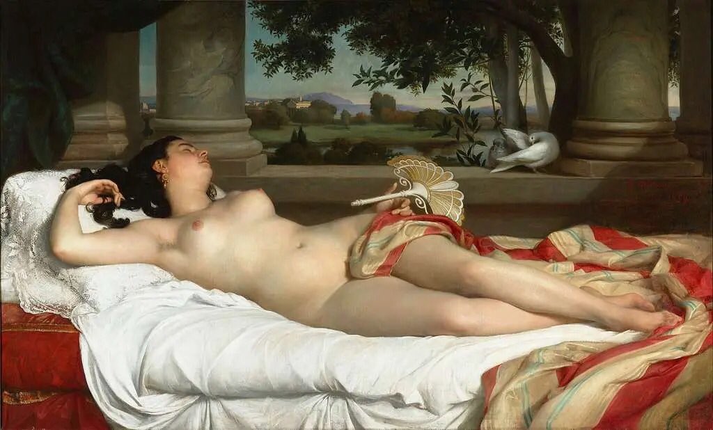 Cassini_jon's tweet photo. Felix Auguste Clément   (1826 - 1888)

 Romaine endormie https://t.co/RwduVveop8