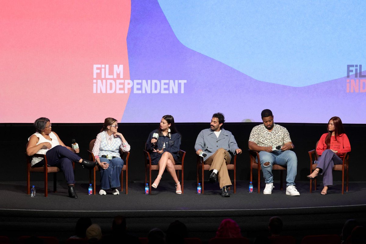 filmindependent's tweet photo. The New Wave Actors panel at Day 1 of #FiForum26 brought together talented voices who have broken into the industry.
Featuring: Tal Anderson (‘The Pitt'), Amber Midthunder (‘Prey', ‘Opus'), Myra Molloy (‘Girls Like Girls'), Saagar Shaikh (‘Deli Boys'), Luke Tennie (‘Shrinking', ‘The Pitt') and moderator Darrien Michele Gipson (Executive Director, @SAGindie). 💫 In partnership with SAGindie.