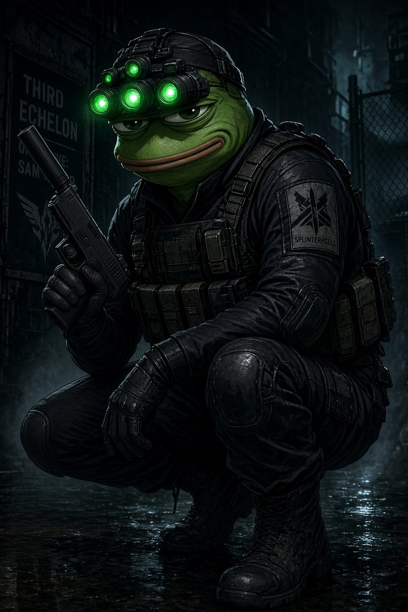 i22_Kawa's tweet photo. Pepe wanted to do a night raid too😂 https://t.co/iZahZVAEhs