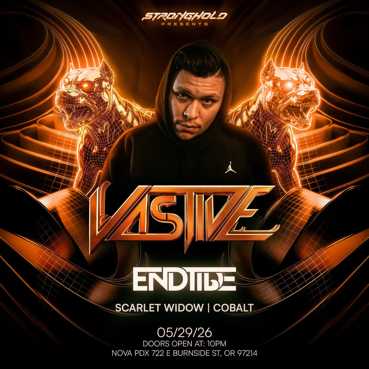 HarrisMarsnj's tweet photo. Vastive is returning to Portland on May 29, and it’s about to get heavy. Tickets go live at 10 a. m. Support from Endtime Music, Scarlet Widow Music, and Cobalt Dubz. Like, share, and comment for a chance to win 1 of 10 free tickets. https://t.co/INpdUiG1Xk
