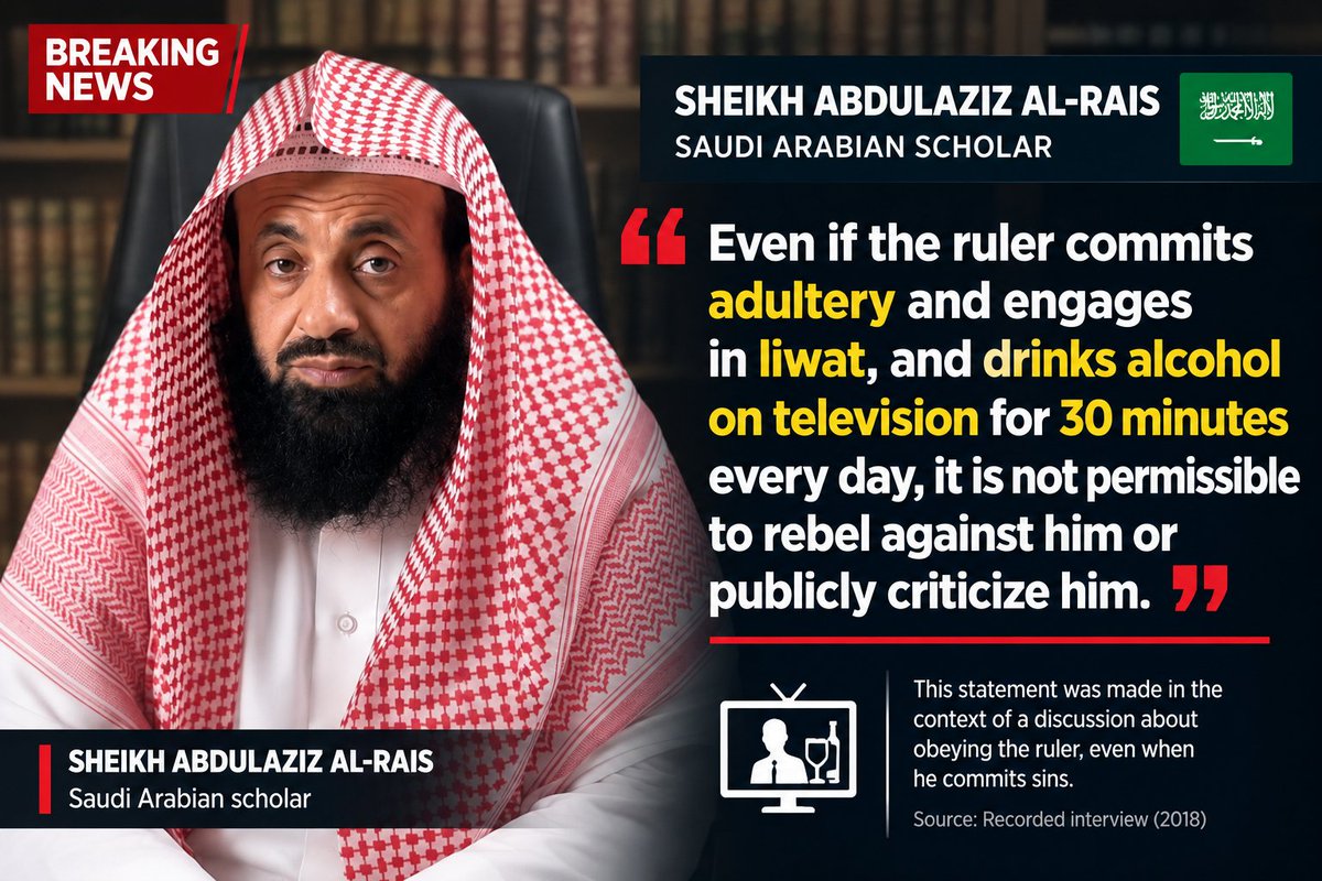AdilAdilth's tweet photo. @sneako The strangest fatwa from Saudi sheikhs states that even if MBC became a pornographic film actor, it is not permissible to rebel against it or criticize it. https://t.co/Z6j1gGxvVe