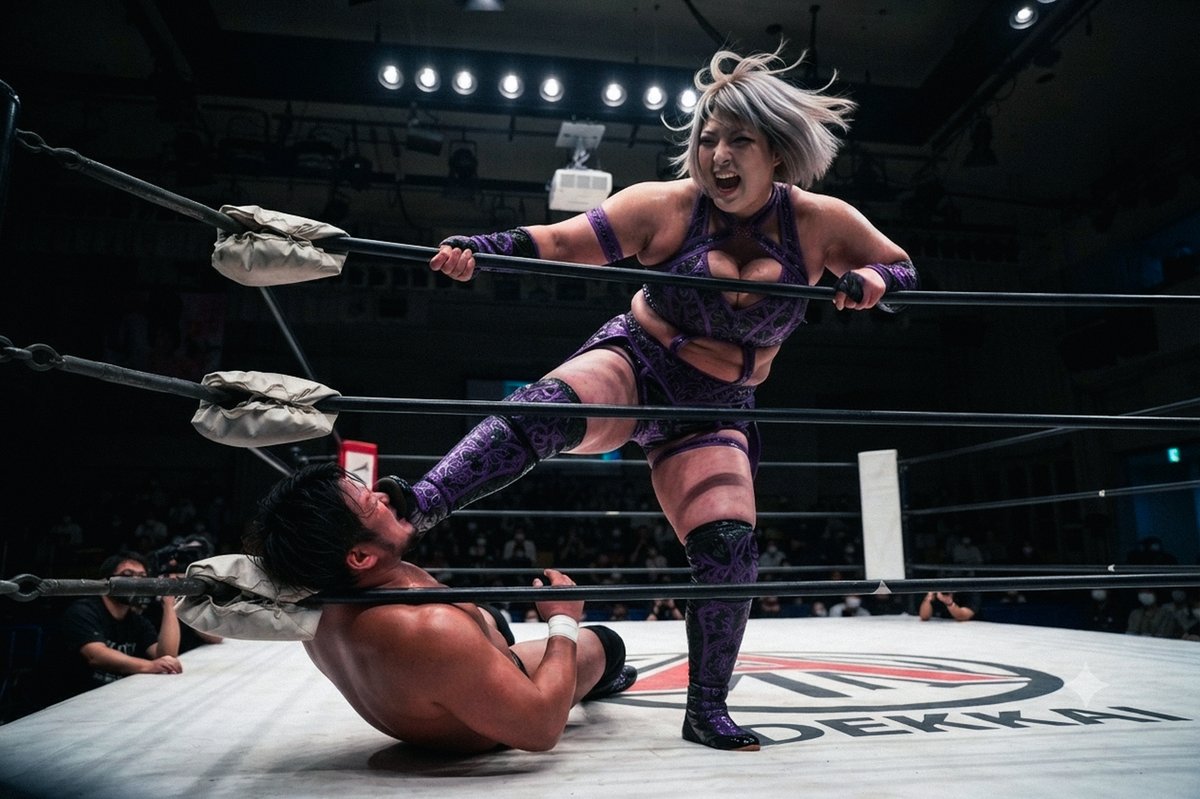 DEKKAI_BBW's tweet photo. #BBW #AIwrestling #AI女子プロレス
レナのビックブーツ
すごい楽しそう https://t.co/a3yuXotrfz