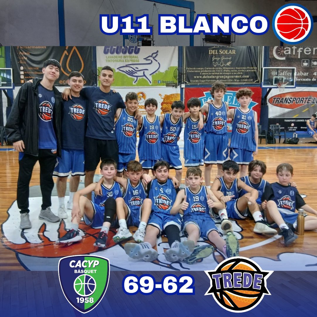 tredebasquetok's tweet photo. 🏀 RESULTADOS
🏆 Interconferencia "A"
CACYP A 🆚️ Trede (Blanco)
⚔️ Fecha 11
U17: 70-72 ✅️
U15: 63-56 ❎️
U13: 66-53 ❎️
U11: 69-62 ❎️
U9: 20-42 ✅️
U21: 81-66 ❎️
¡VAMOS LOS PIBES! 💙🤍🏀
#SomosPasión #SomosFamilia #TredeBasquet #Formativas #ORGULLODEPERTENECER https://t.co/sFtmhVQd8U
