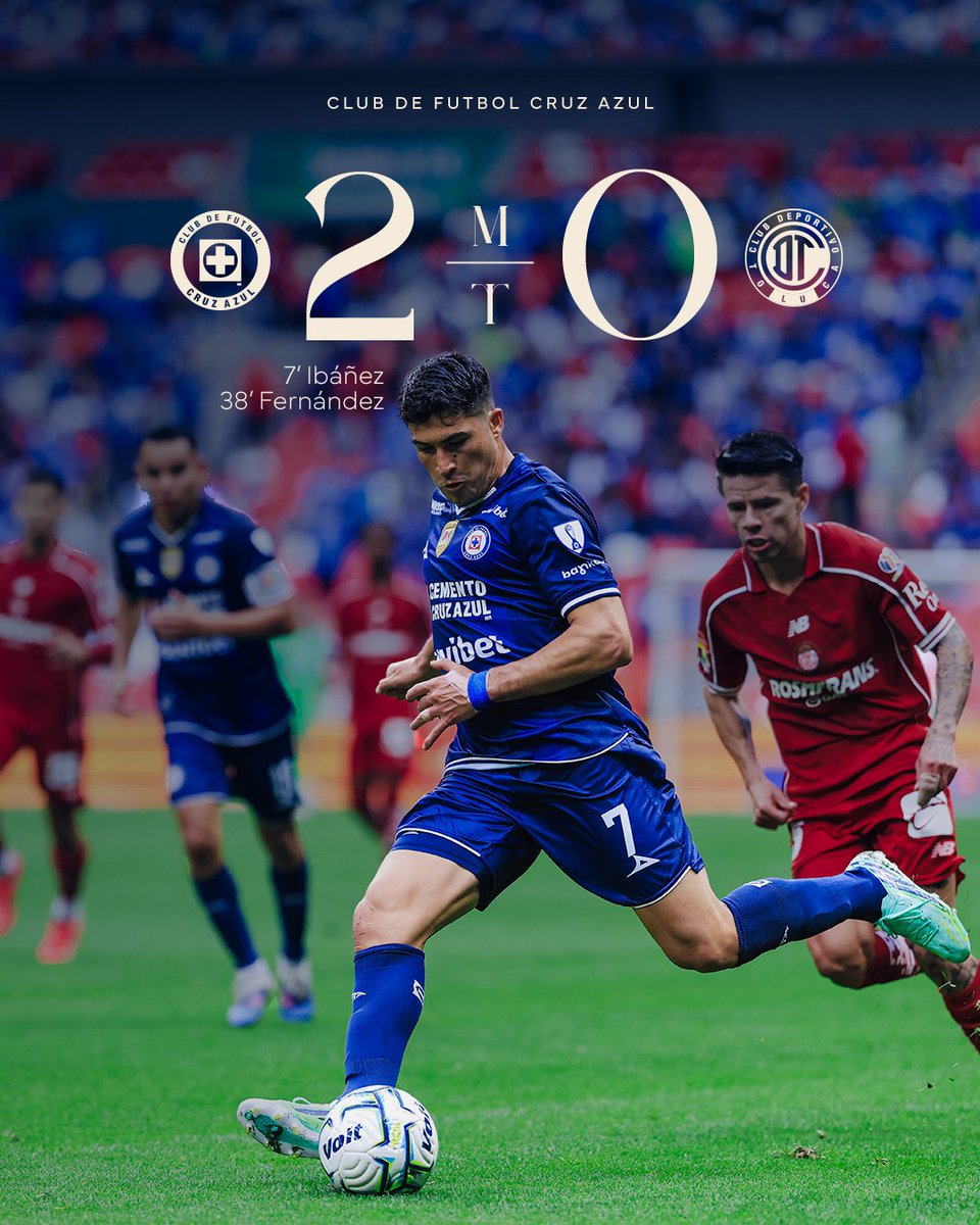 CruzAzul's tweet photo. Nos vamos adelante en el marcador al medio tiempo.

VENGAAAAA, AZUUUUL 💙 https://t.co/Mb2VKg5jFe