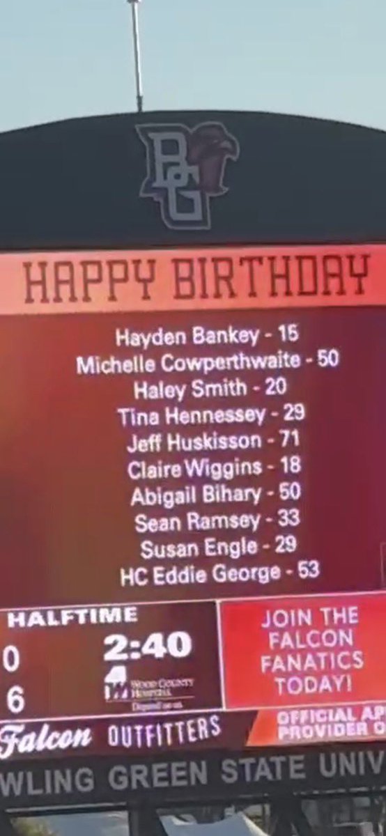 Ramsonator93's tweet photo. So who told bgsu it was my birthday 💀💀💀 https://t.co/NFNKiHZCfj