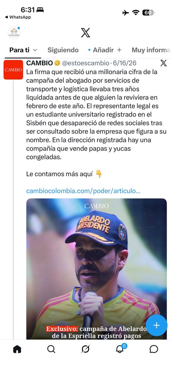HELIODOPTERO's tweet photo. La inconsistencia moral de Espriella es simplemente asquerosa, criminosa. https://t.co/SpjuEJMCHb