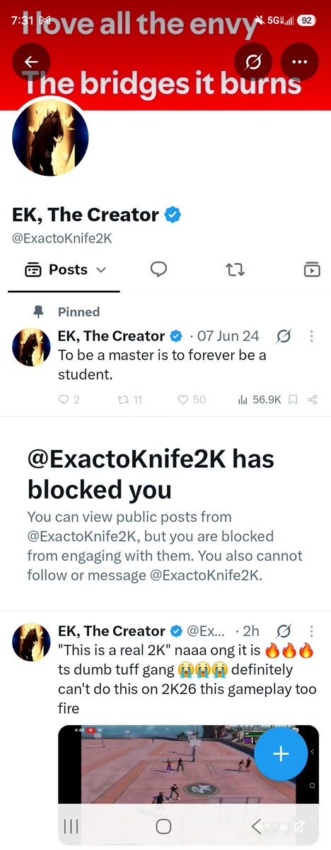 Clevelandissoft's tweet photo. @ExactoKnife2K @lewis_a92 @FreddyCalipari You had to block me😂 that's how bad I was cooking you and how much of a bitch you are. You're parents did a horrible job raising you😂😭 https://t.co/PwEHrjFSYF