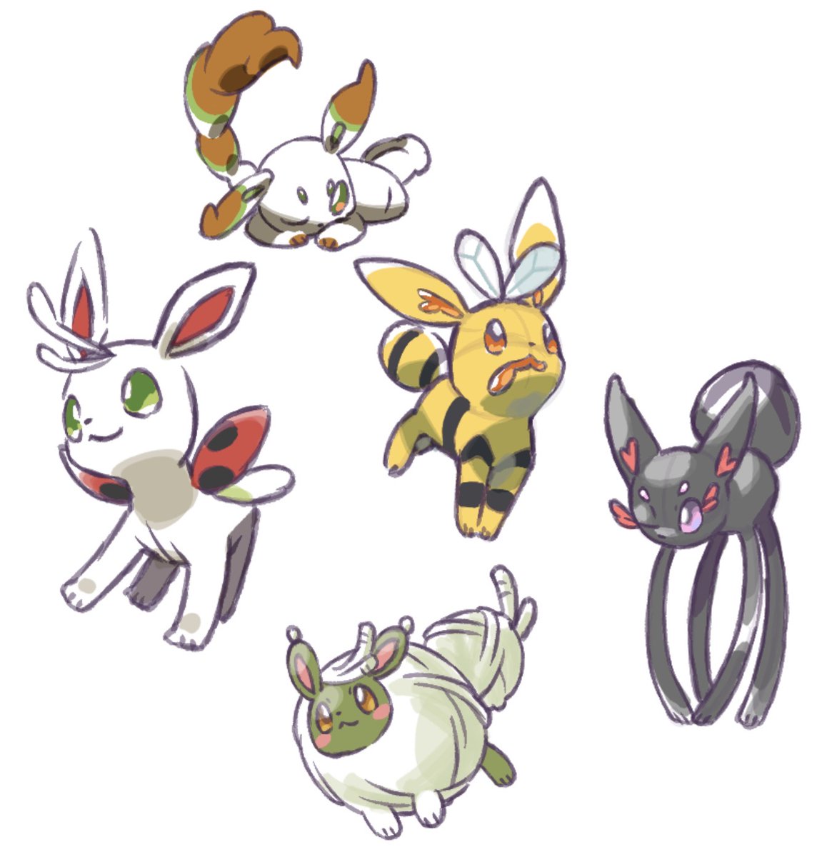 PewZero's tweet photo. Bug type eeveelution ideas lol https://t.co/BFuplf1IKH