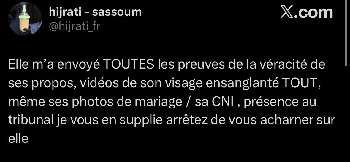 ilyescanor69's tweet photo. @minaya75 vous trouvez juste un moyen d’être mauvais cousine si t’es proche de ton argent c’est pg mais salis pas une femme en détresse https://t.co/tk4GfciC6V