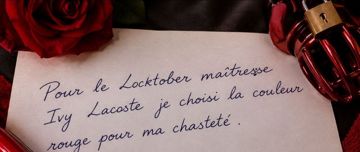 ivLacoste's tweet photo. 🔐Locktober approche à grands pas et mes idées pour toi fusent de toutes parts 
J'aimerais juste savoir : te laisserais-tu enfermer par moi ?  🔒Si oui, avec quelle cage ?
J'ai hâte de lire tes réponses en privé ou sur mon site fanslink https://t.co/vSDWrOFfNJ