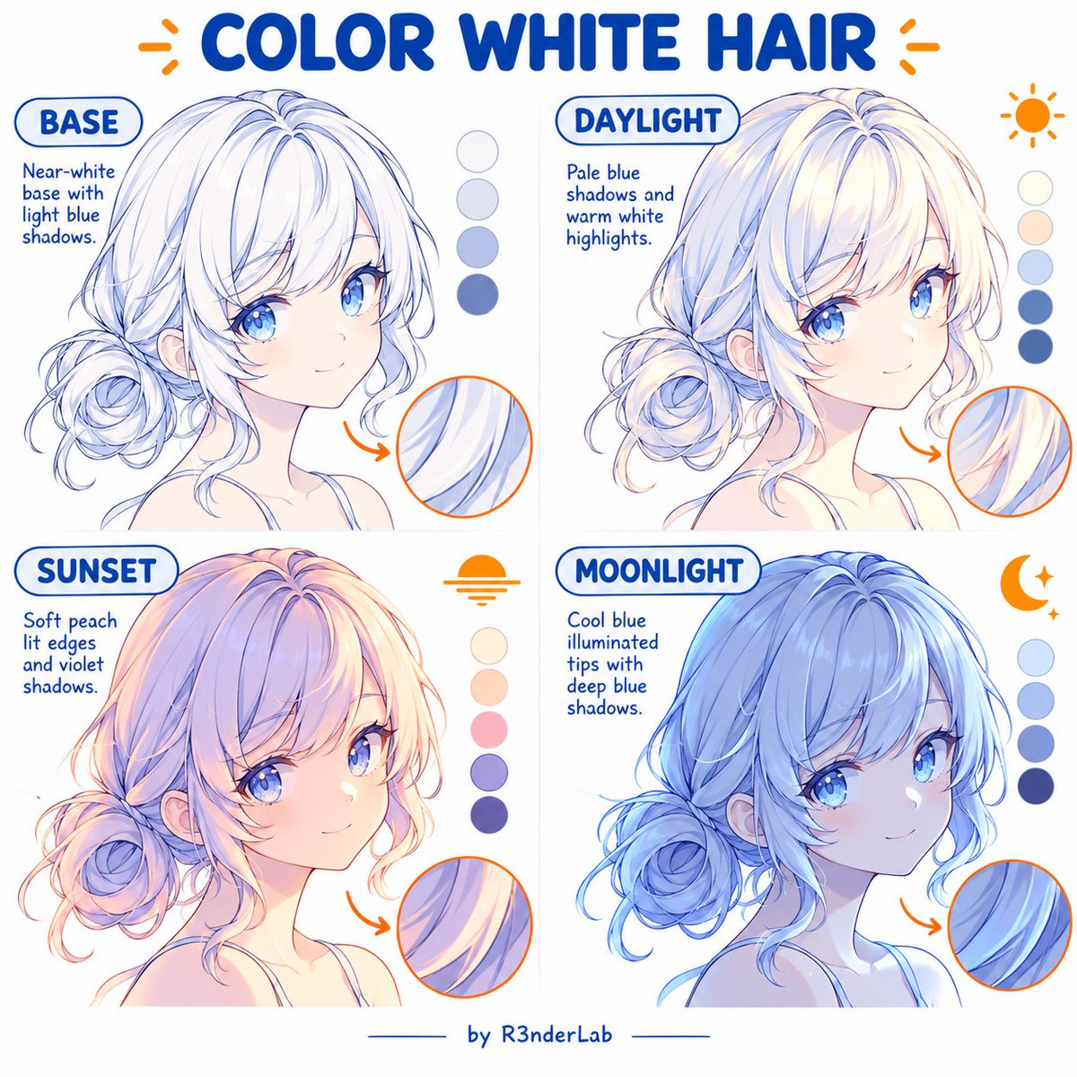 R3nderLab's tweet photo. White hair changes with the light. https://t.co/5XpdsWwapW