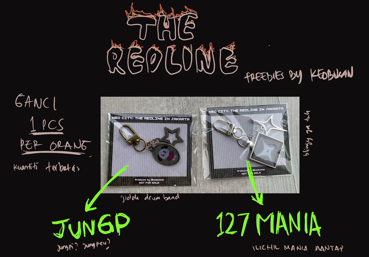 keobokan's tweet photo. THE REDLINE NCT 127 5TH TOUR NEO CITY: JAKARTA freebies by keobokan

Blingy / busydog kma keyring

Indonesia Arena (lokasi tepatnya lihat nanti)
3 Oktober 2026 https://t.co/fePMYLqNsC