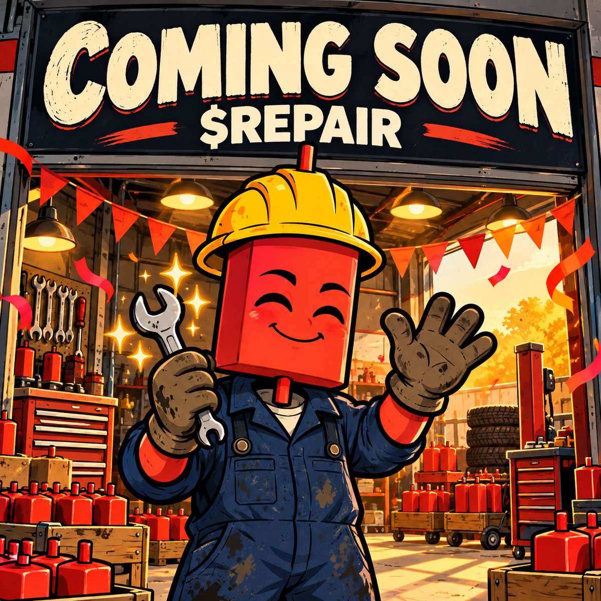 RedCandleShop's tweet photo. The garage lights are back on. 🔧

$REPAIR is coming soon.

New CA will be posted here when the shop opens. Check the address before you buy.

Diagnosis is free. Results not guaranteed. https://t.co/99JVZ2JH6s
