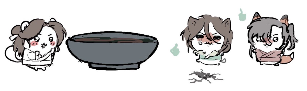 ayacallit's tweet photo. book 2 but chiikawa #tgcf https://t.co/0cT6RSTdBs