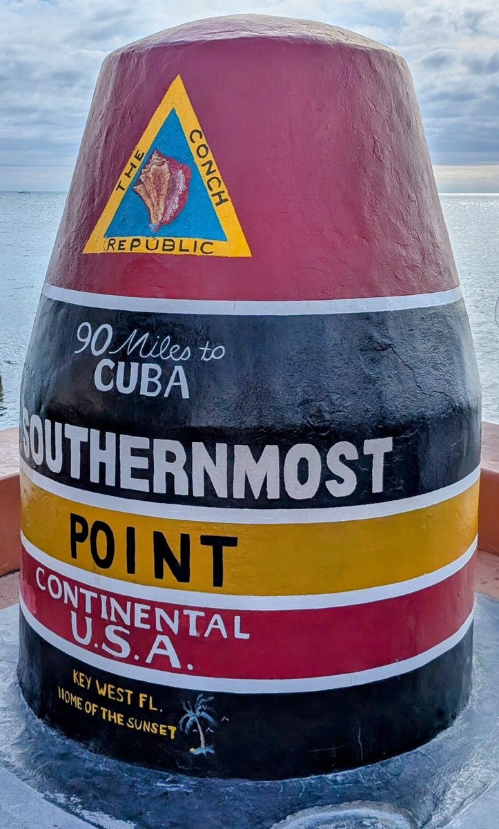 SynthiaArea's tweet photo. The southernmost point in the continental U. S. —just 90 miles from Cuba—and a reminder that true freedom knows no borders. From crossing oceans to building a decentralized future, self-sovereignty travels far. https://t.co/M07PV6JDnZ