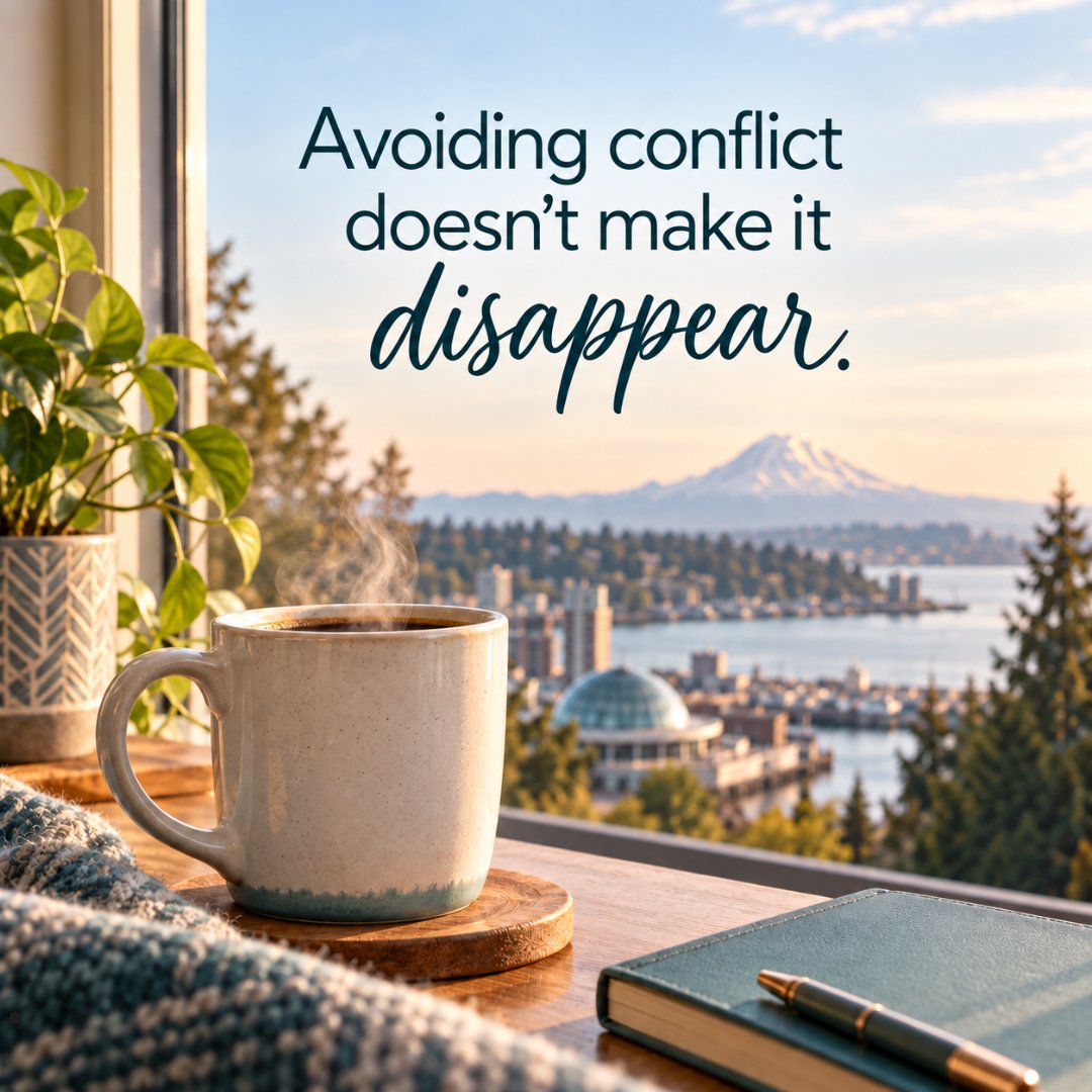 CarolNBowser's tweet photo. Saturday thought ☕️

Sometimes avoiding conflict actually creates more of it.

Silence may feel peaceful now, but unresolved issues rarely stay quiet. A little courage today can prevent a much harder conversation later. https://t.co/2vQDIOUGae