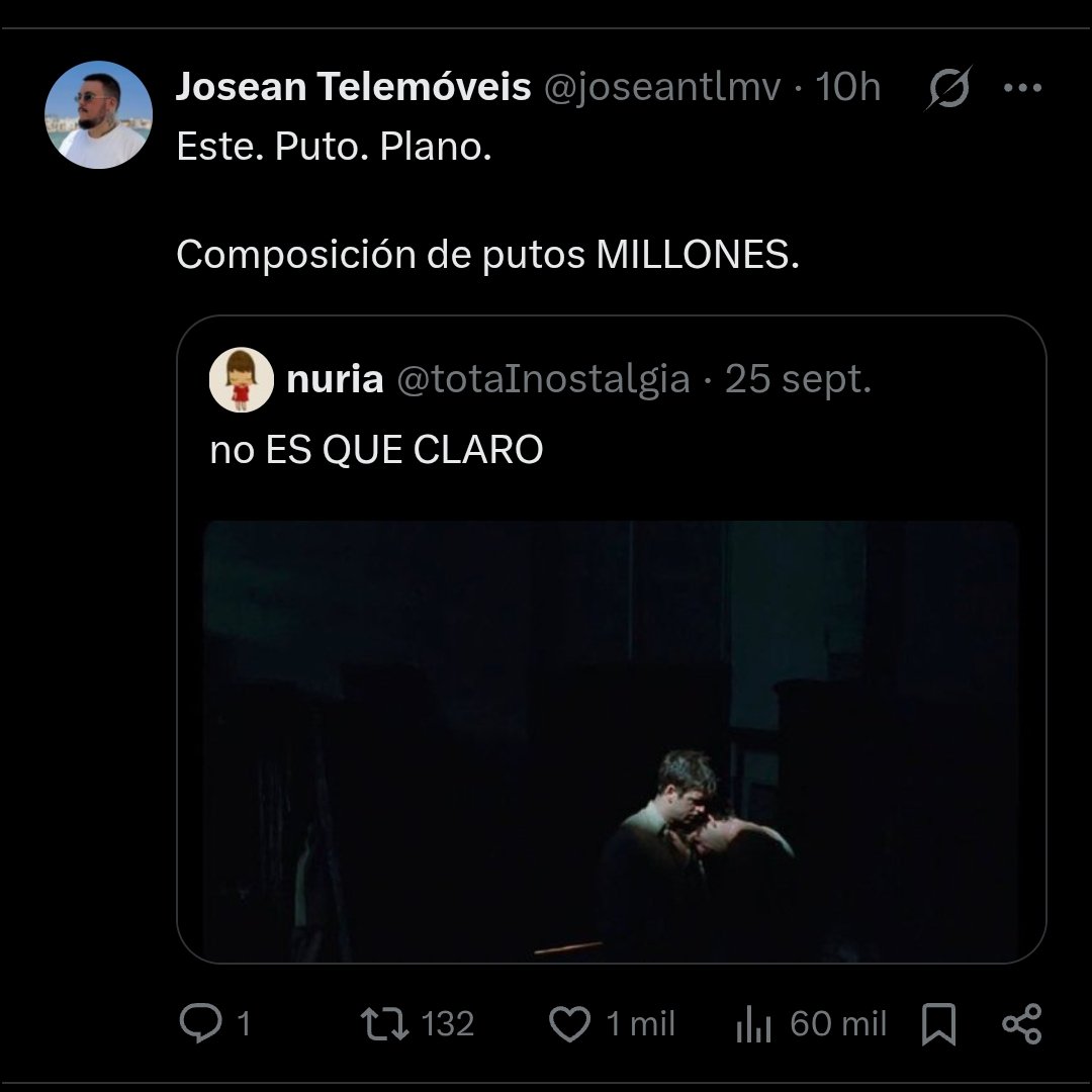 alexrgzv's tweet photo. Estáis como si fuese la primera vez que veis una película en vuestra vida. No sois capaces de disfrutar realmente de nada. No os gusta el cine. Os gusta haber visto una película. https://t.co/gjDyyf8NQo