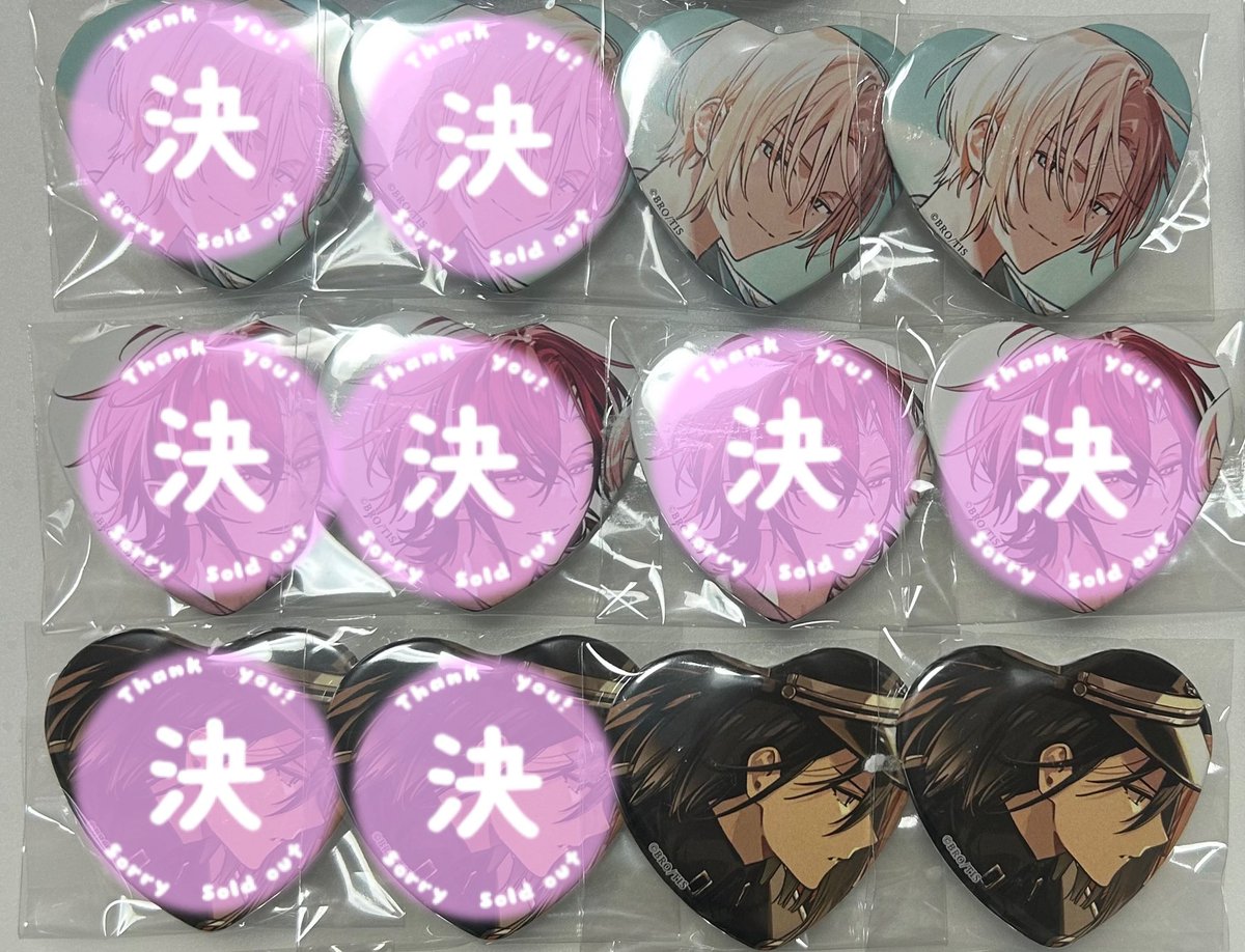 syuu_I8's tweet photo. 【交換】ミラミス 特典 アニメイト アニメガ ハート缶バッジ 

譲 レオン シャルル ルディ

求 同種 ジャック

ハート缶は買取もしております！
お心当たりのある方はお気軽にお声がけください🙇🏻‍♀️ https://t.co/dLj1PgN0uX