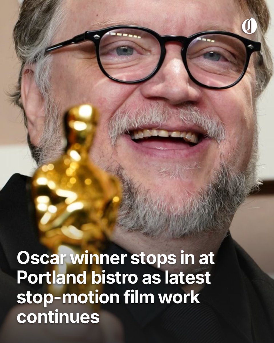 Oregonian's tweet photo. Guillermo del Toro visited Portland's Mother's Bistro as work continues on his latest Netflix stop-motion adaptation. https://t.co/FaVel5dkGr