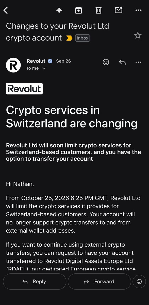 nthglsn's tweet photo. Bye Revolut 👋 https://t.co/ymtbe5oIdS