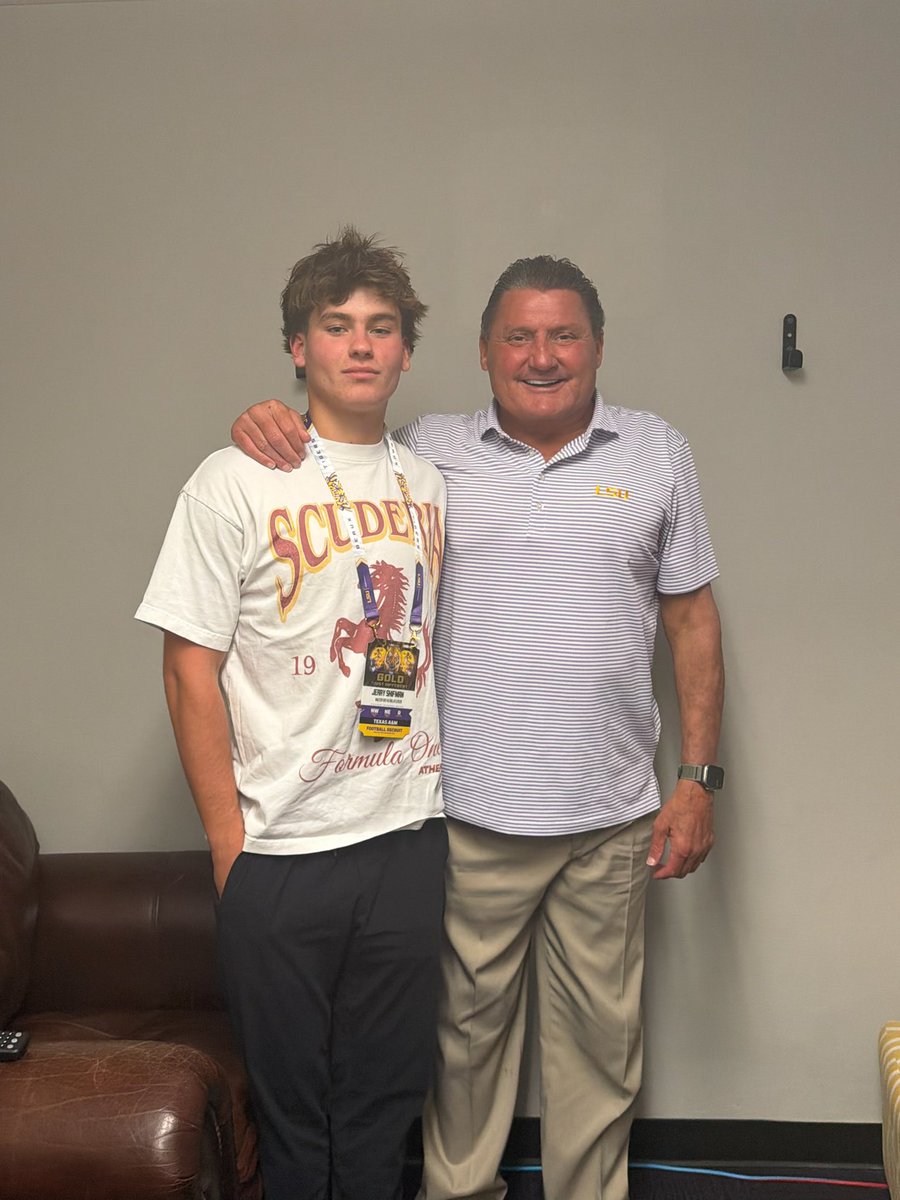 andrechampagnee's tweet photo. Jerry Shifman, the No. 1 kicker in the 2028 class, is in the Boot for the first time since this summer.

“You don’t get this (Tiger Stadium) anywhere else,” he told @Geaux247 

➡️: https://t.co/R5r6useXGv https://t.co/eS9VJY68Xa